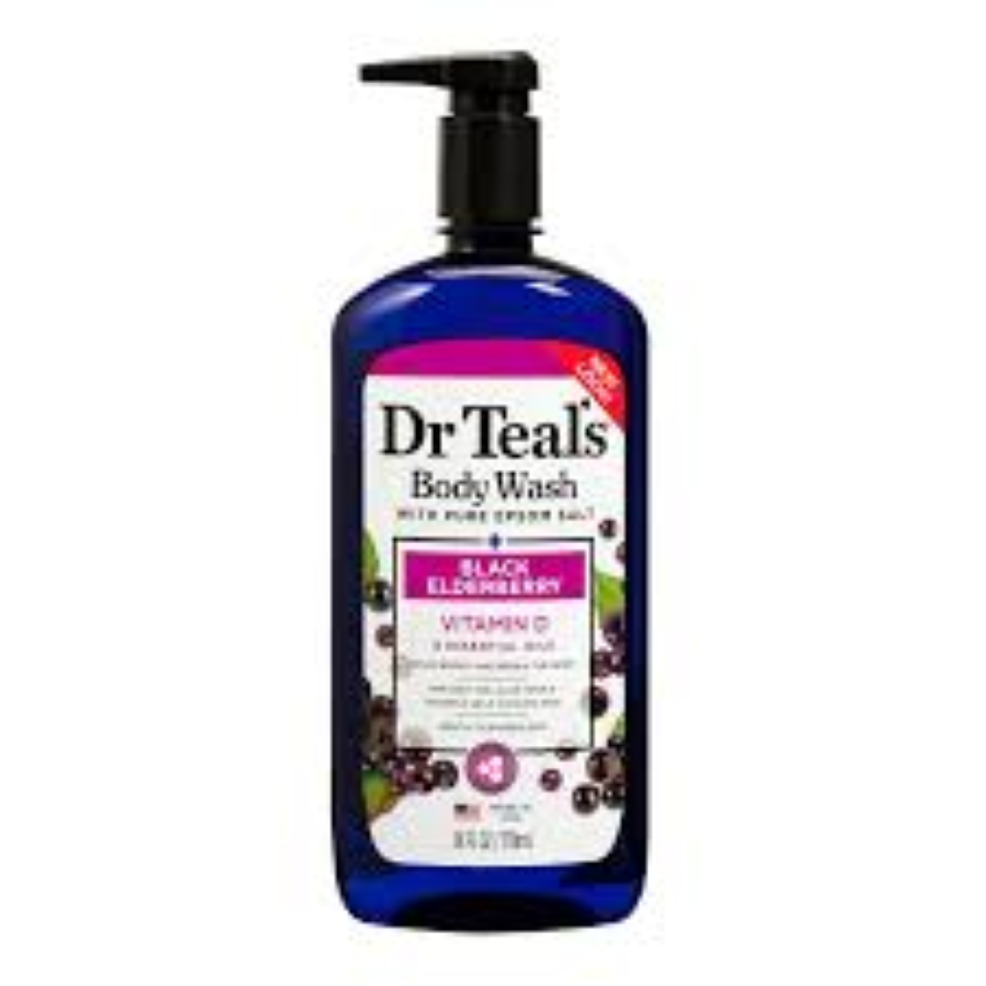 DR TEALS BODY WASH BLACK ELDERBERRY 710ML